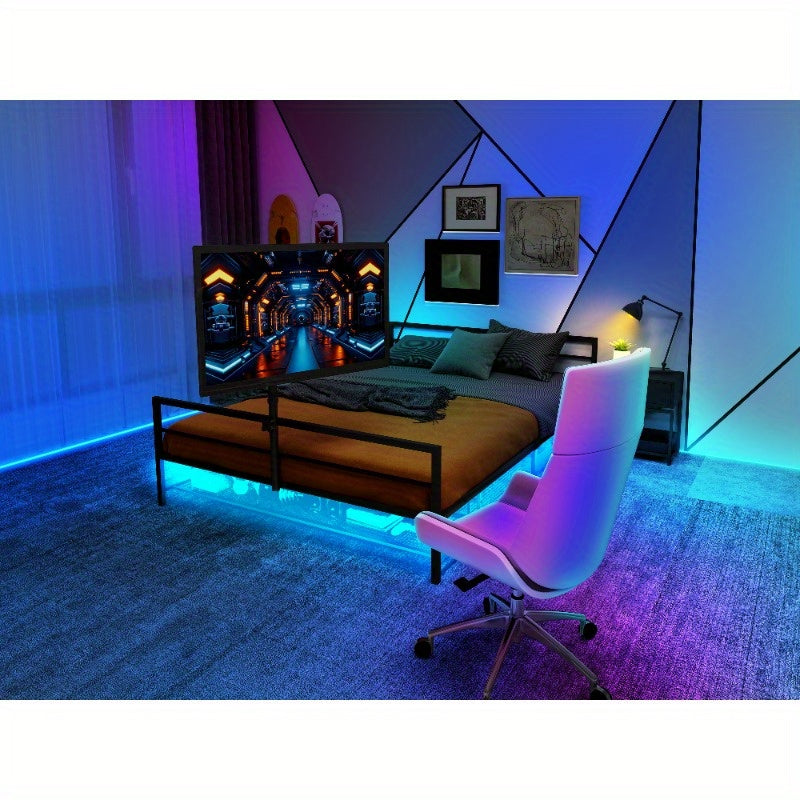 Stapelbed – Uittrekbed – 3-Slaapplaatsen Bed – Metaalbed – Ruimtebesparend Bed – Stabiel Metalen Frame – Veiligheidsrails – Eenvoudige Montage