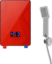 Doorstroomverwarmer - Doorstroomboiler – Doorstroom Boiler voor Douche - 6500W - Rood