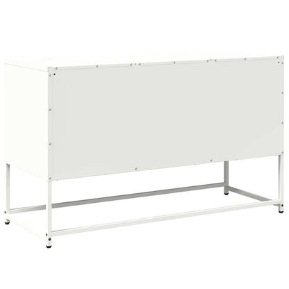 Mobile TV White 100.5x39x60.5 cm in Steel Practical Removable