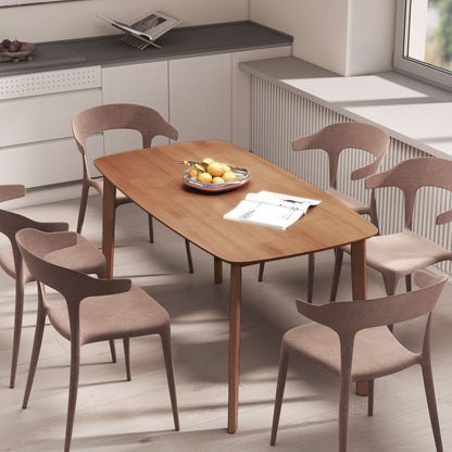 Eettafel – Tafel – Dinertafel – Keukentafel – Houten Tafel – Landelijke Stijl – Bruin – 150x80 cm – Gelakt Hout – Stevig Ontwerp