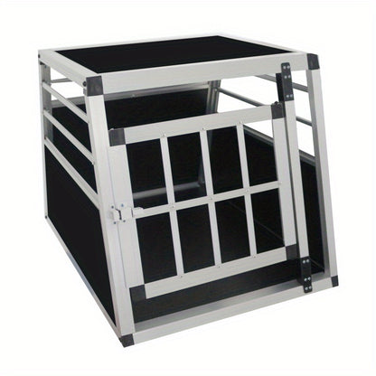 Aluminium Hondenbench – Hondenkooi – Transportkooi – Reisbench – Autobox – 54x69x50 cm – Lichtgewicht & Stevig Aluminium – Compact en Veilig