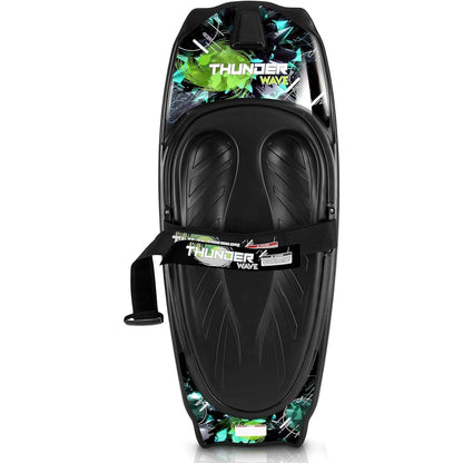 Watersport Kneeboard – Knieboard – Bodyboard – Waterskia Board – Kneesurfboard – Zwart/Groen – Lichtgewicht & Waterbestendig – Verstelbare Veiligheidsband