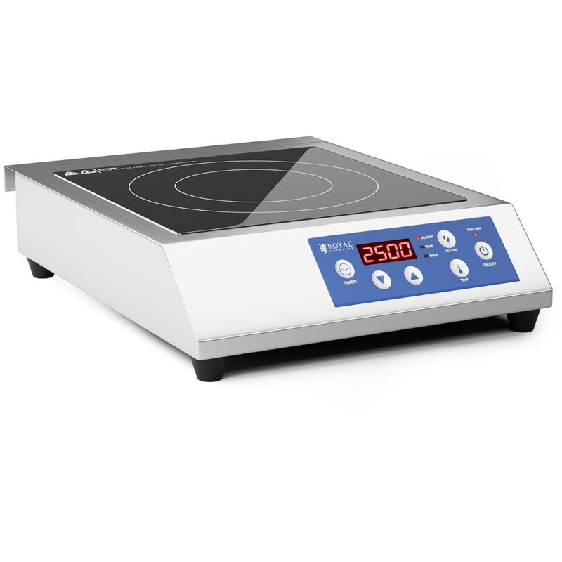 Inductiekookplaat – Inductiekookplaatje – Elektrische Kookplaat – Kookplaat 1 Zone – Mobiele Kookplaat – 3500 W Vermogen – Ø 28 cm Kookvlak – LED Bedieningspaneel