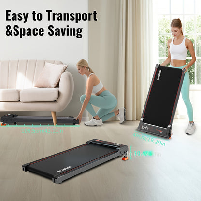 Loopband – Wandelband – Hardloopband – Walking Pad – Treadmill – 7% Helling – Stille 2,25PK Motor – Opvouwbaar, Compact & Draagbaar