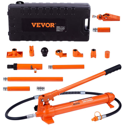 Hydraulische Krikset – Hydraulische Pomp – Hydraulische Cilinder – Auto Krik – Reparatieset – Max Draagkracht 12 Ton – Gietijzeren Cilinder & TPU Afdichtingen