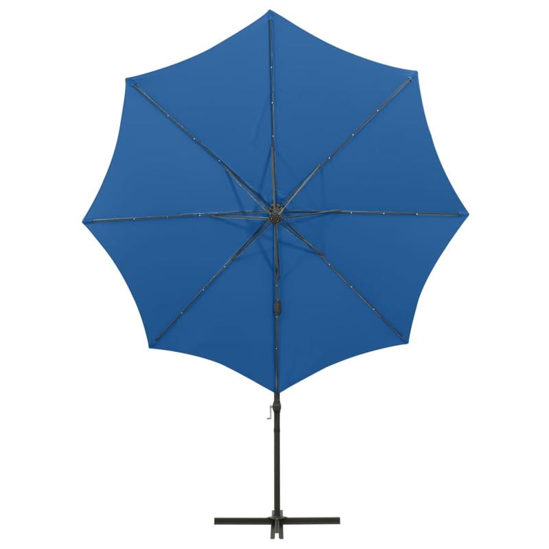 Zwevende Parasol – Lichte Parasol – Vierkante Parasol – Blauw Azure Parasol – Stevig Metalen Frame – Vented Top Voor Comfort