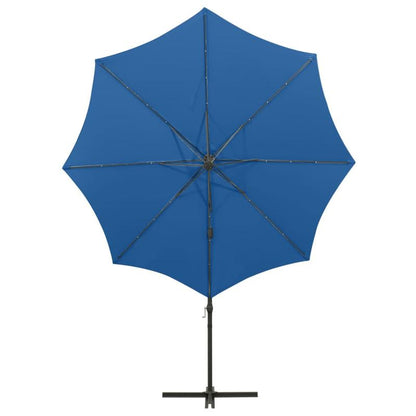 Zwevende Parasol – Lichte Parasol – Vierkante Parasol – Blauw Azure Parasol – Stevig Metalen Frame – Vented Top Voor Comfort