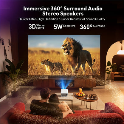 Beamer – Projector – Mini Beamer – Smart Projector – Full HD – 700 ANSI Lumen – WiFi 6 & Draagbaar