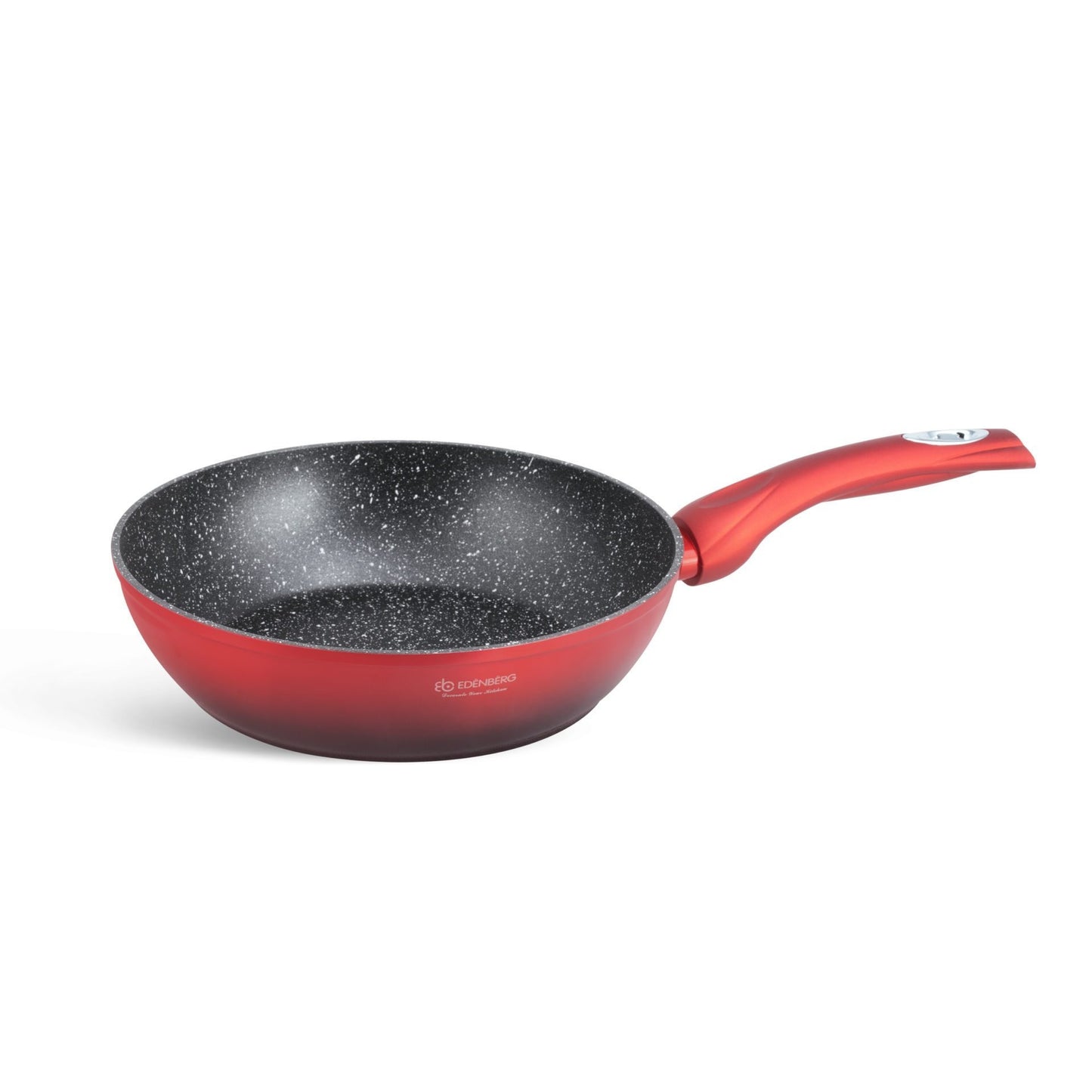 Edenberg 15pcs Ceramic And Marble Cookware Set with Kitchen Accessories | Induction Cookware Set | Coated Pots And Pans | Cookware Set | Cookware And Pan Set | Induction | Pot | Pan | Suitable for All Stove Types | EB-5619