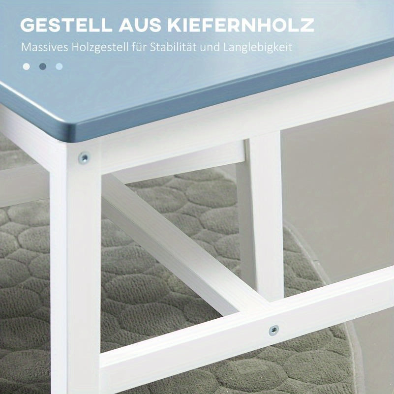 Eetkamerstoel – Stoel – Kuipstoel – Eettafelstoel – Keukenstoel – Massief Grenenhout – Grijze Stof Bekleding – Open Rugleuning – 41x46,5x85 cm – Duurzaam & Comfortabel