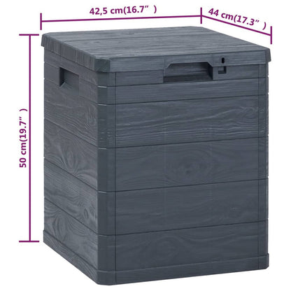 Tuinkist – Opbergbox – Tuinbox – Opbergkist – Afsluitbare Opbergbox – 90 Liter Inhoud – Weerbestendig Met Houtlook