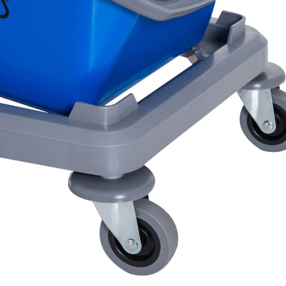 Schoonmaakwagen – Schoonmaaktrolley – Reinigingswagen – Dweilwagen – Systeemwagen – 25L Capaciteit – Ingebouwde Wringersysteem – Compact 73×45×92 cm