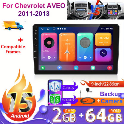 Android Autoradio – Auto Multimedia Speler – Inbouw Radio – Headunit – Carplay Android Auto – 9 Inch HD Touchscreen – Achteruitrijcamera & Draadloze Connectiviteit