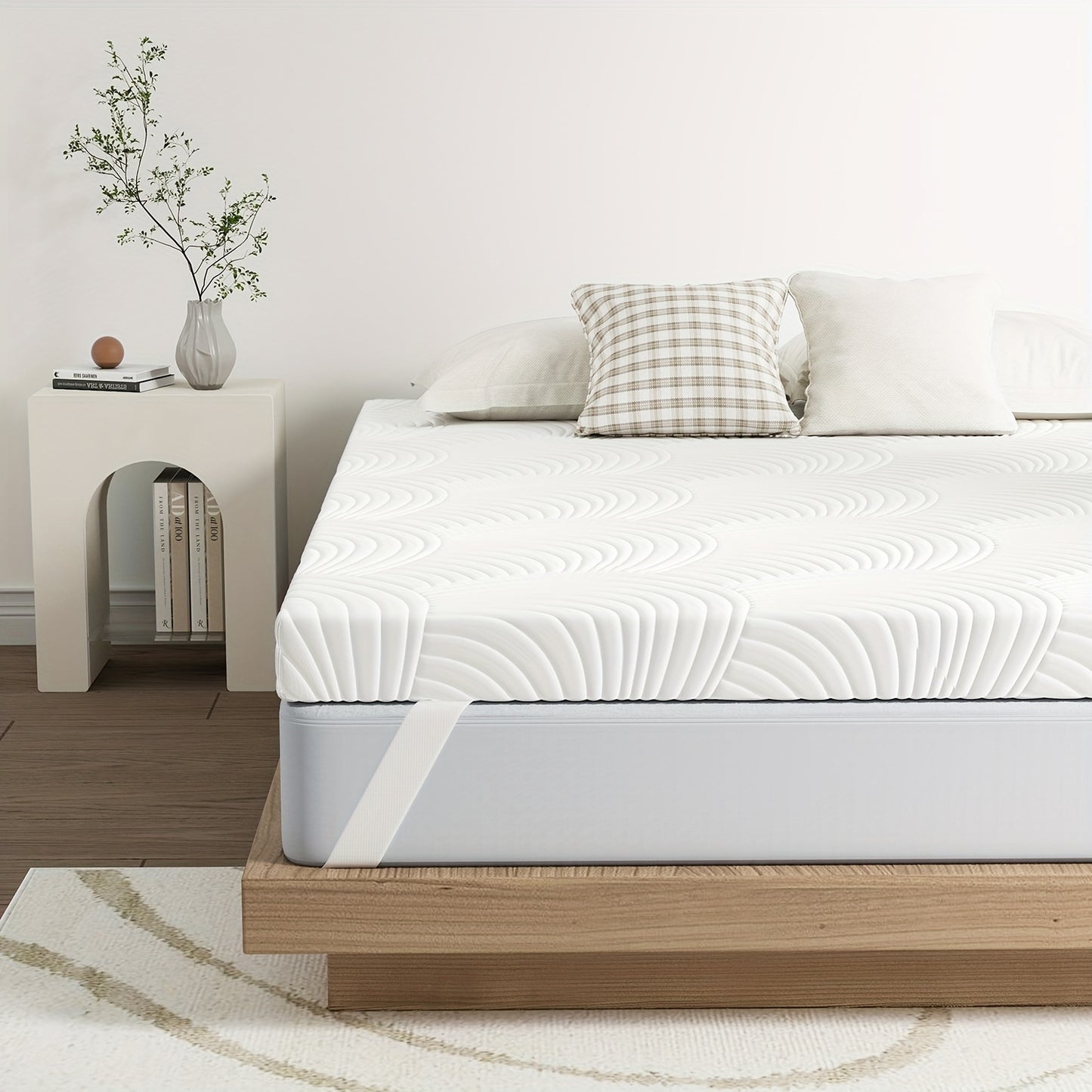 Matras Topper – Topdekmatras – Matrastopper – Oplegmatras – Topmatras – 180x200 cm – Memory Foam – 7,5 cm Dikte – Afritsbare Wasbare Hoes – Ademend – Medium Stevigheid