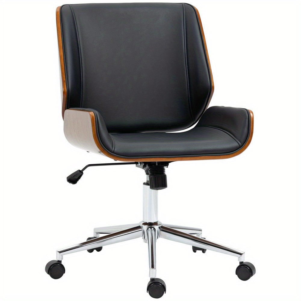 Office Chair Home Office Chair Vintage Office Chair, Height Adjustable Office Chair, Swivel Chair with Tilt Function, Black
