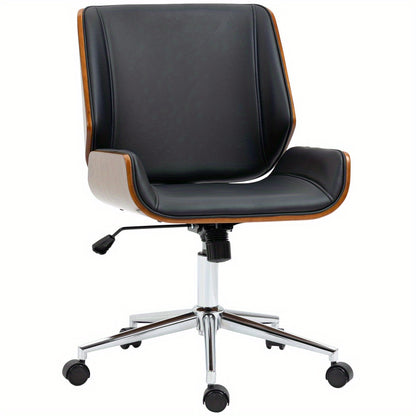 Office Chair Home Office Chair Vintage Office Chair, Height Adjustable Office Chair, Swivel Chair with Tilt Function, Black