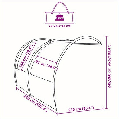Tent – Kampeertent – Pop-up Tent – Koepeltent – Lichtgewicht Tent – Ruim 250x260x260 cm – Waterafstotend Polyester
