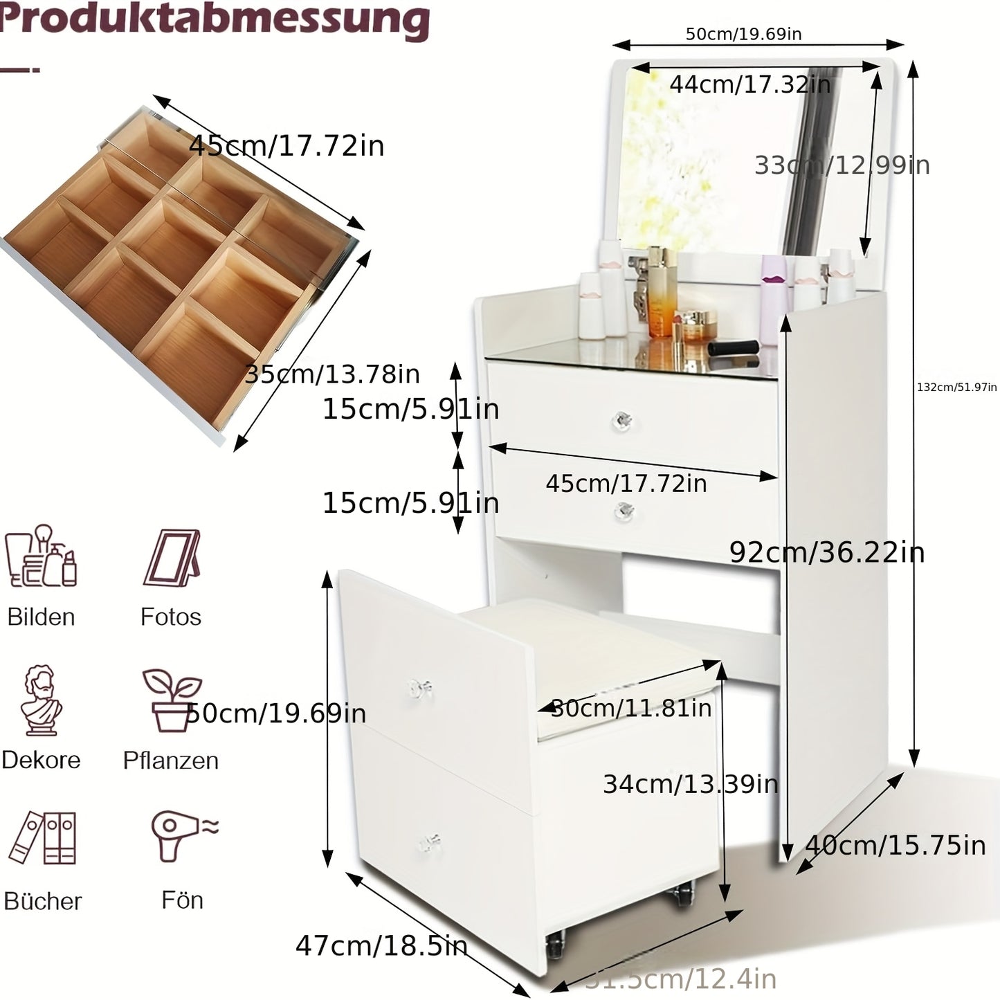 Schoenenkast – Schoenenrek – Schoenenopberger – Schoenenbank – Halmeubel – Hout met Rotan – Smal Ontwerp – 3 Kantelbare Deuren + Lade – Massief Houten Poten – 90x125x17 cm