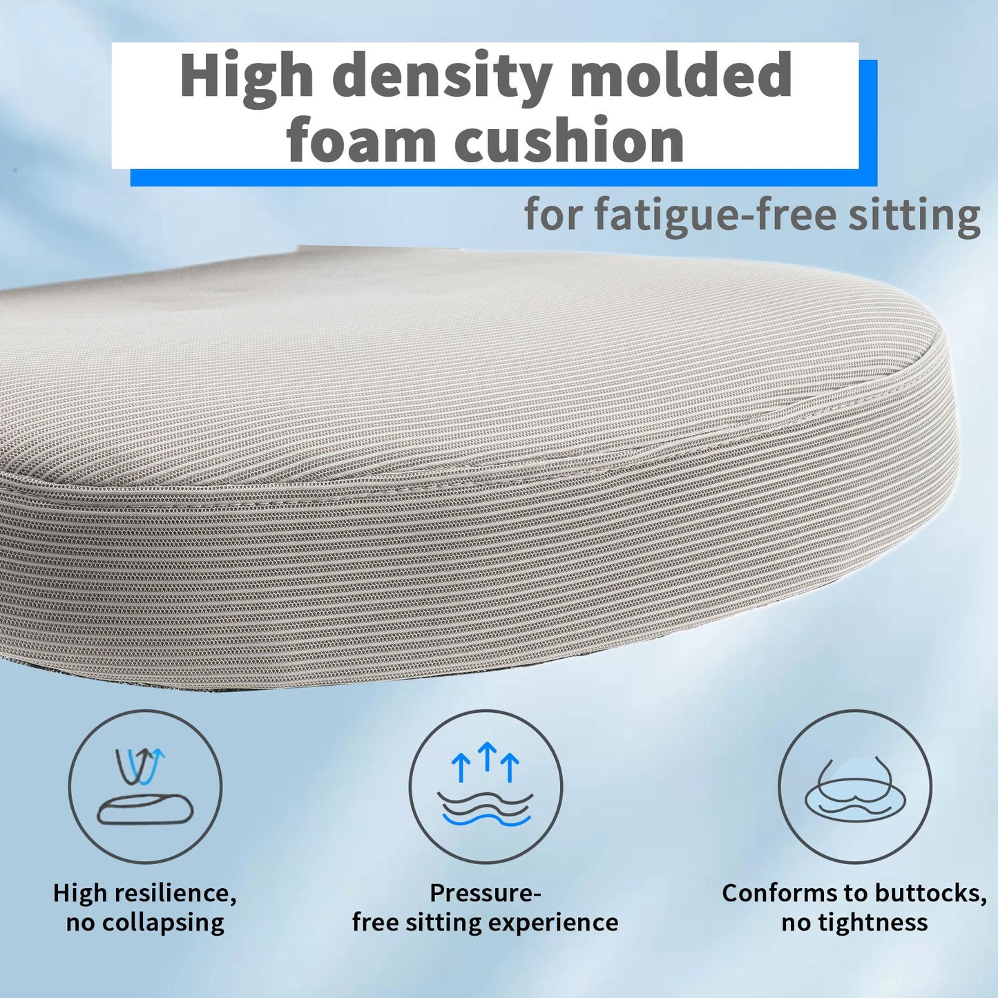 Ergonomic Office Chair, Desk Chair with Adjustable Headrest, Armrests, Lumbar Support, Swivel Chair, Rocker Function, Mesh Executive Chair, Back-Friendly, Office Chair 150 kg