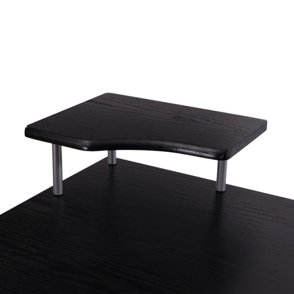 Computerbureau – Werkplek – Bureaustoel – Study Desk – Thuiswerkkantoor – Compact 152x60x88 cm – Stevig MDF en Metaal