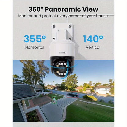 4K Beveiligingscamera Systeem – IP Camera – Surveillance Camera – CCTV Camera – Buiten Camera – AI Gezichts- en Bewegingsdetectie – PoE Eenvoudige Installatie – Witte Variant