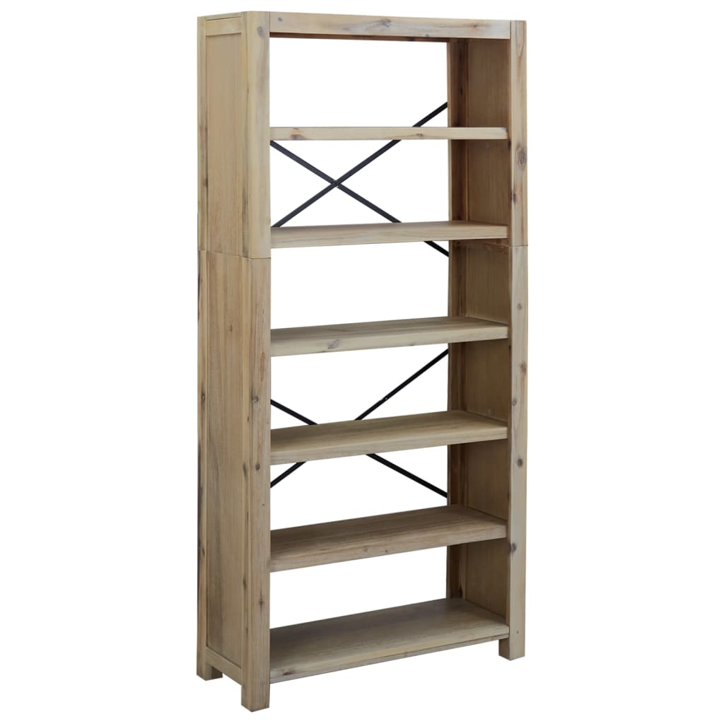 Boekenkast – Boekenrek – Opbergkast – Vakkenkast – Stellingkast – 170 cm Hoog – Massief Acaciahout & MDF