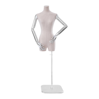 Female Dress Form Display, Clothing Store Female Dress Display Props, Adjustable Height Clothing Form