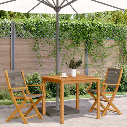 Inklapbare Tuinstoel – Buitenstoel – Campingstoel – Vissersstoel – Picknickstoel – Massief Acaciahout – Lichtgewicht Polypropyleen Frame