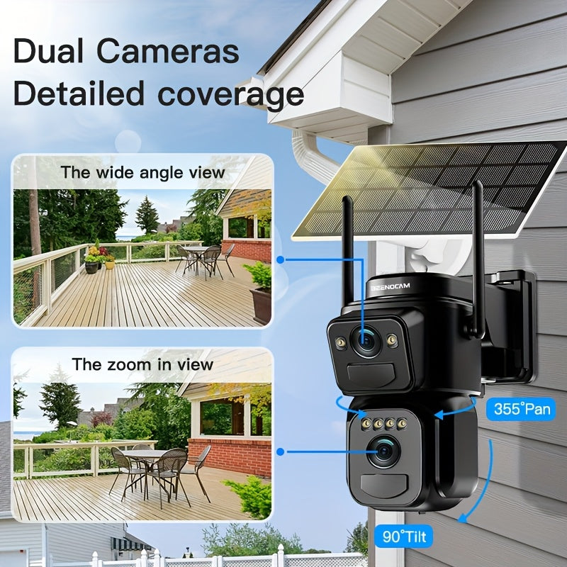 Draadloze Beveiligingscamera – IP Camera – Buiten Camera – Wifi Camera – Surveillance Camera – 360° Draaibaar – 1080p Full HD – PIR Mensherkenning – Tweeweg Audio – Sirene Alarm