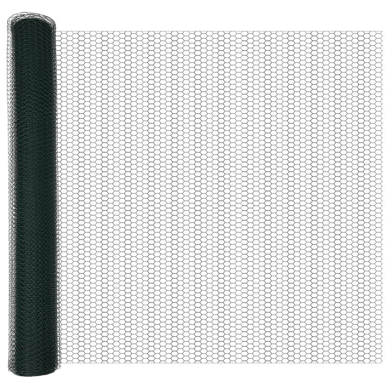 Set di Recinzione Esagonale da Giardino Set di 2 Verde Metallo