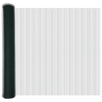 Set di Recinzione Esagonale da Giardino Set di 2 Verde Metallo