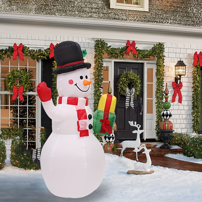 Opblaasbare Sneeuwpop – Kerstsneeuwpop – Buitendecoratie – Winterfiguur – Tuindecoratie – 150 cm Hoog – Weerbestendig Polyester