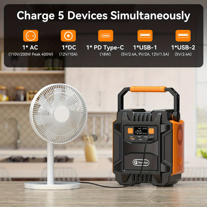 Draagbare Powerstation – Mobiele Generator – Noodstroomvoorziening – Camping Accu – Solar Energie Set – 172.8Wh Met 60W Opvouwbaar Zonnepaneel – Compact En Duurzaam Design