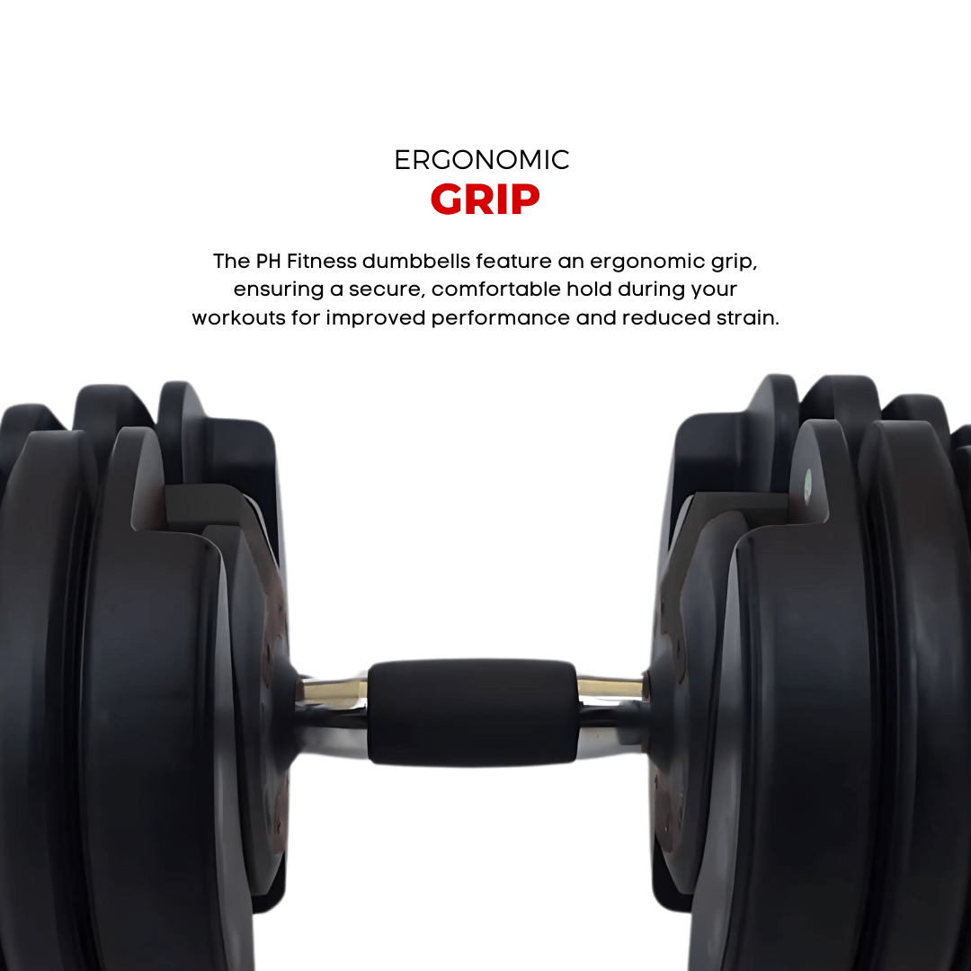Verstelbare Dumbbell – Verstelbare Halter – Dumbbell Set – Gewichtenset – Smart Dumbbells – 15 Gewichtsniveaus van 2,5 tot 24 kg – Compact & Ruimtebesparend