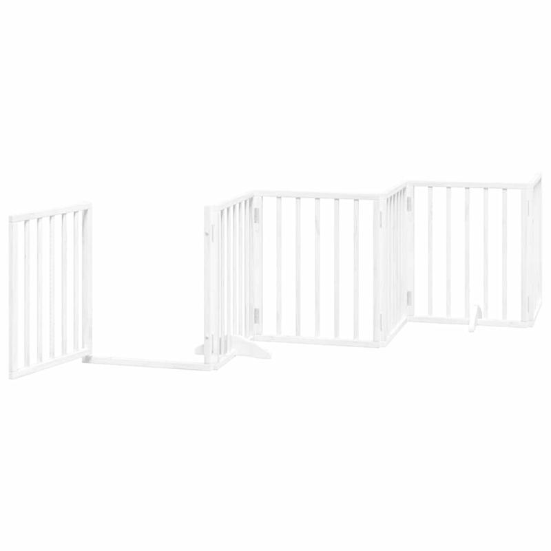 Hondenren – Puppyren – Hondenkennel – Hekken – Hondenhek – Inklapbaar – Hoogwaardig Populierenhout – 450 cm Lang – Met Deur – Modulair – Stevig & Duurzaam
