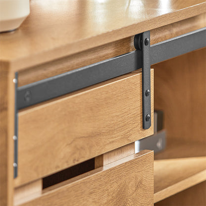 Schoenenkast – Schoenenrek – Schoenenopberger – Schoenenkast – Halmeubel – Schuifdeur – Compact 80x35x89 cm – Hoogwaardig Vezelplaat
