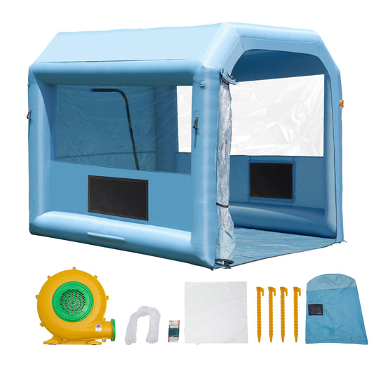 Mobiele Opblaasbare Spuitcabine – Spuitcabine – Schildercabine – Verfspuitcabine – Opblaasbare Cabine – Duurzaam Oxford Doek – 550W Ventilator Met Filtersysteem