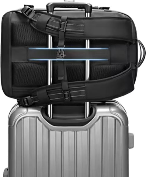 Vacuümrugzak - 60L - Waterdichte rugzak - 17” laptopvak - Inclusief pomp - 49 cm x 32 cm x 15 cm /20 cm - Blauw