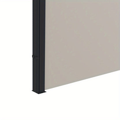 Zonnescherm – Zijscherm – Uitbreidbaar Scherm – Buitenprivacy – Zonwering – 300x140 cm – UV Bescherming – Windbestendig Metaal