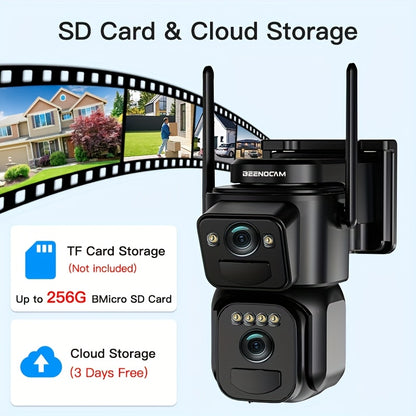 Beveiligingscamera – Camerabewaking – Buitencamera – Draadloze Camera – IP Camera – 1080p Full HD – PIR Bewegingssensor & Kleurennachtzicht