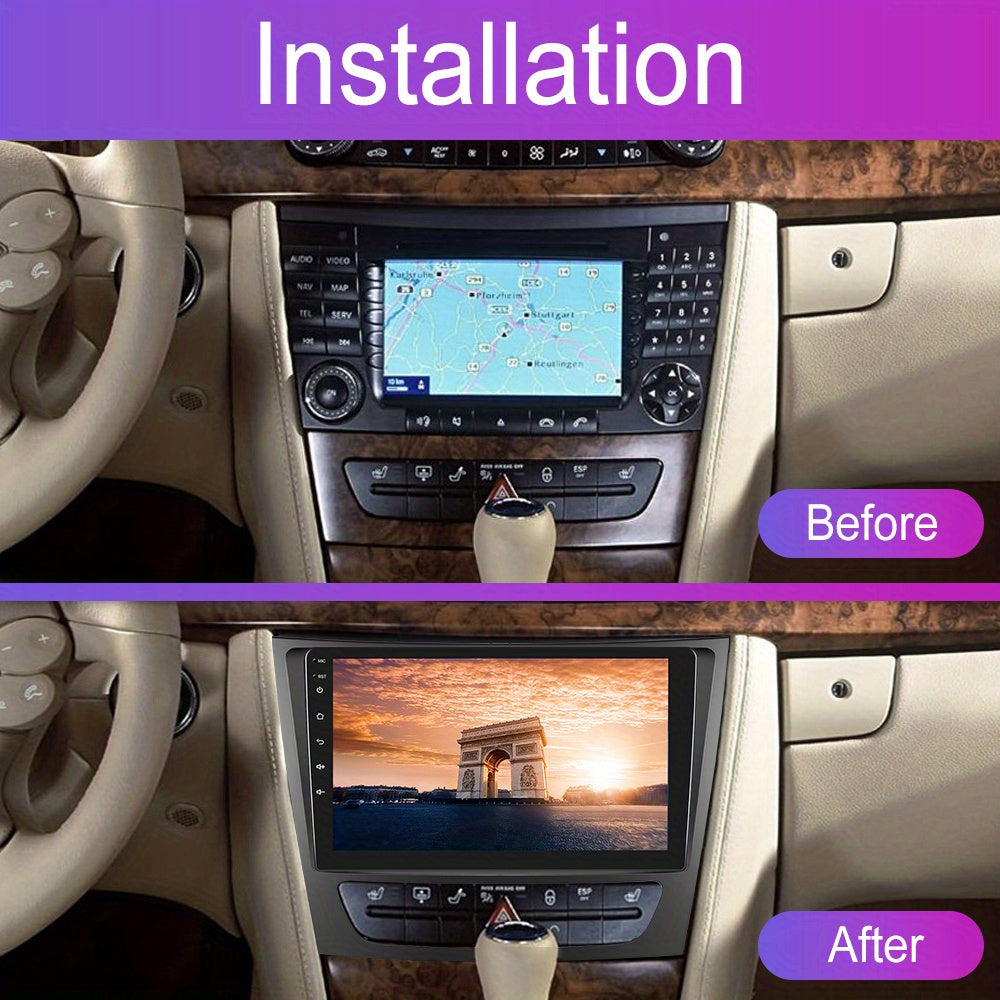 9 Inch Car Radio – Indash Radio – Car Multimedia System – Moderne Autoradio – Navigatiesysteem – Draadloze CarPlay & Android Auto – GPS Navigatie met Realtime Verkeersinformatie
