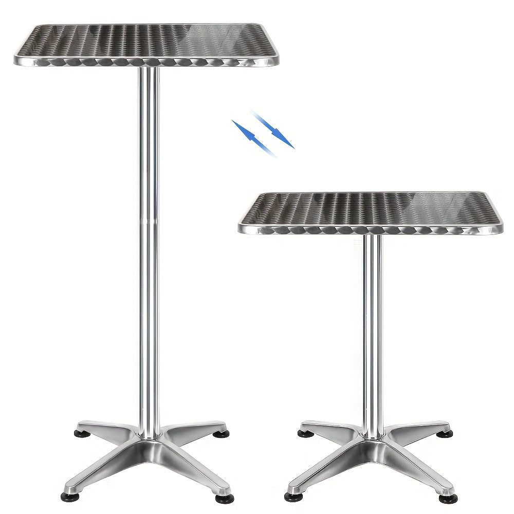 Bartafel – Barkruktafel – Bistrotafel – Barmeubel – Werktafel – Verstelbare Hoogte 70-110 cm – Duurzaam Aluminium & Krasbestendig