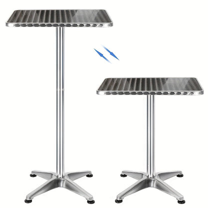 Bartafel – Barkruktafel – Bistrotafel – Barmeubel – Werktafel – Verstelbare Hoogte 70-110 cm – Duurzaam Aluminium & Krasbestendig