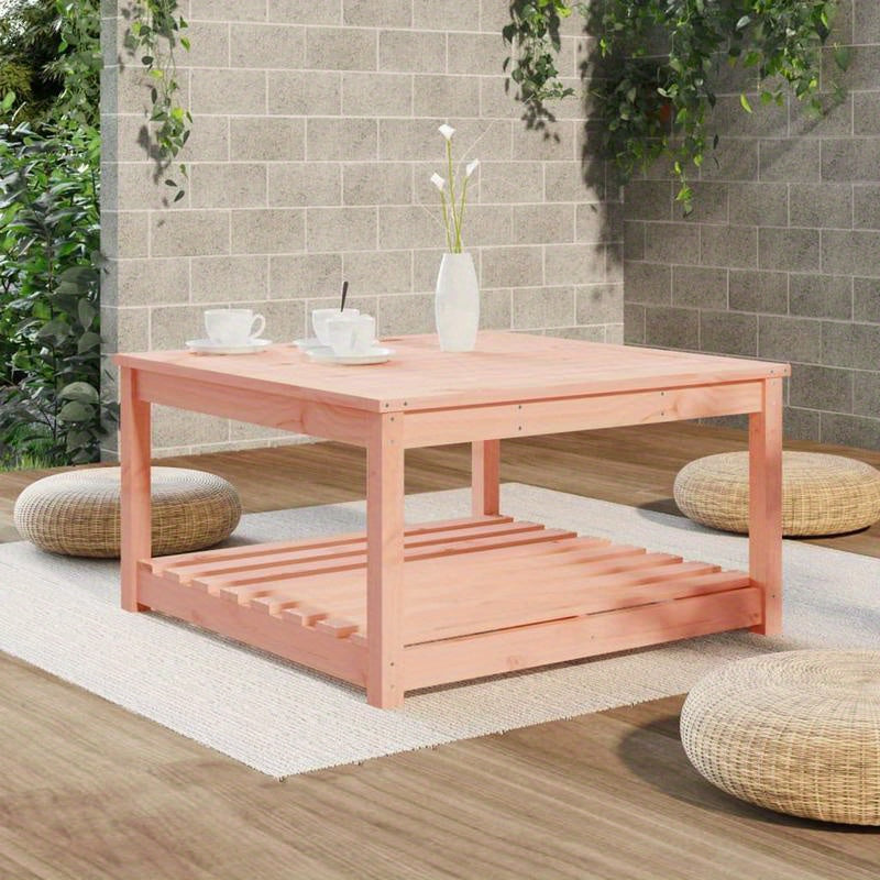 Outdoor Table Made of Solid Douglas Wood, Measuring 82, 5X82, 5X45 Cm, with a Removable Design for Convenience