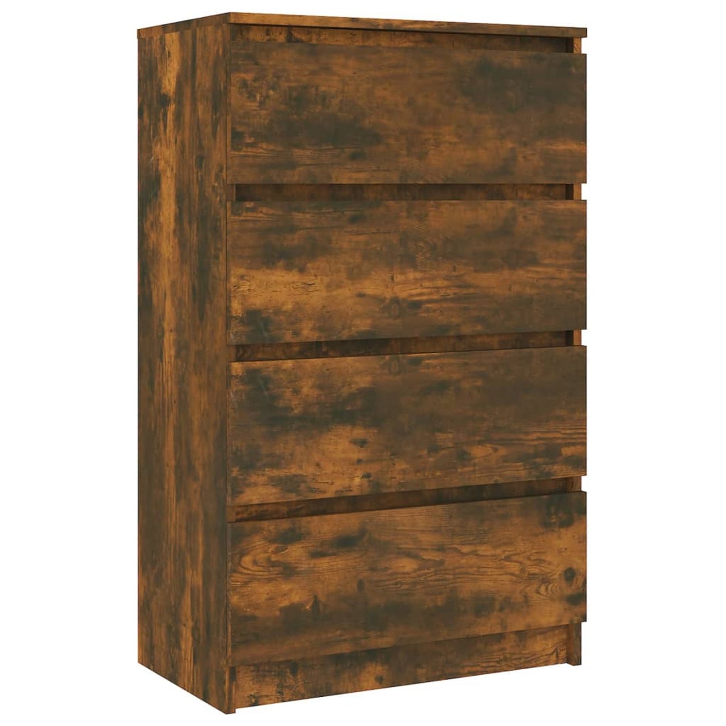 Dressoir – Sideboard – Opbergkast – Ladekast – Kast – Rustiek Smokey Eiken – Compact Formaat 60,96x35,56x99,06 cm – Vrijstaand Met 2 Laden