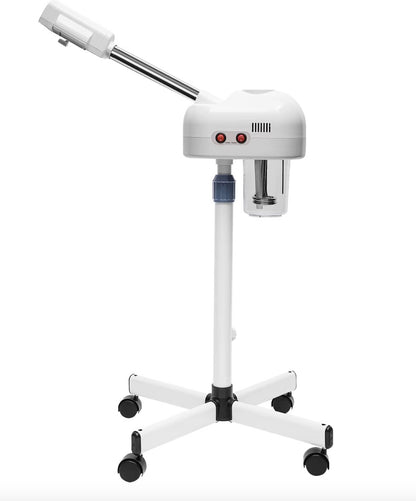 Gezichtsstomer - Stoom apparaat - Spray - Gezicht sauna - Huid bevochtiger - Schoonheidssalon - 750W - Op wielen - Wit