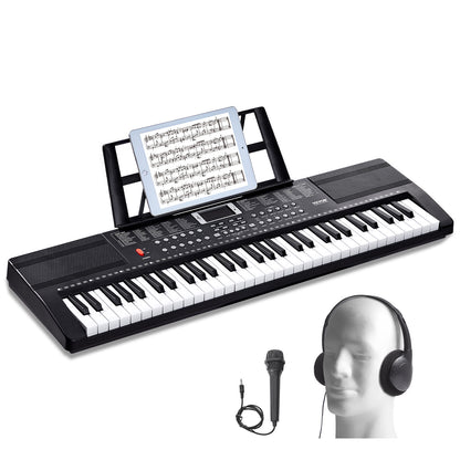 Keyboard – Toetsenbord – Digitale Piano – Keyboard Piano – Elektronisch Toetseninstrument – 61 Toetsen – 200 Klanken & 200 Ritmes