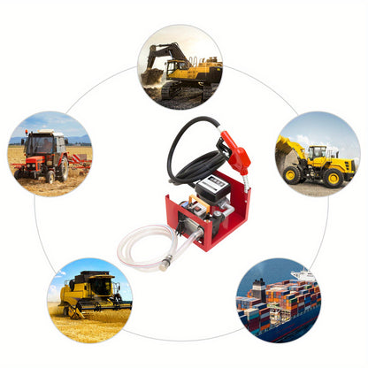 Dieselpomp – Brandstofpomp – Oliepomp – Vloeistofpomp – Hevelpomp – Zelfaanzuigend – Hoog Debiet – Automatische Nozzle – Rood