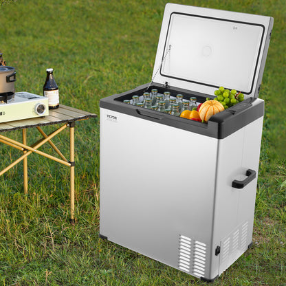 Draagbare Koelkast – Mobiele Koelbox – Vrieskoffer – Camper Koeler – 70L Inhoud – Koelt Tot -20°C – Bluetooth Bedienbaar