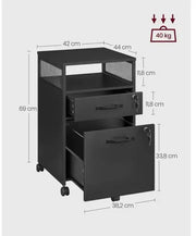 Archiefkast - zwart - kantoorkast - dossierkast - archiefkast metaal - archiefkast met slot - archief kast